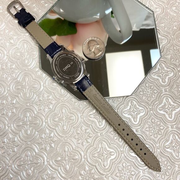 DMQ Diamonique CZ Bezel Moon Phase Multifunction Ladies Watch main image 7